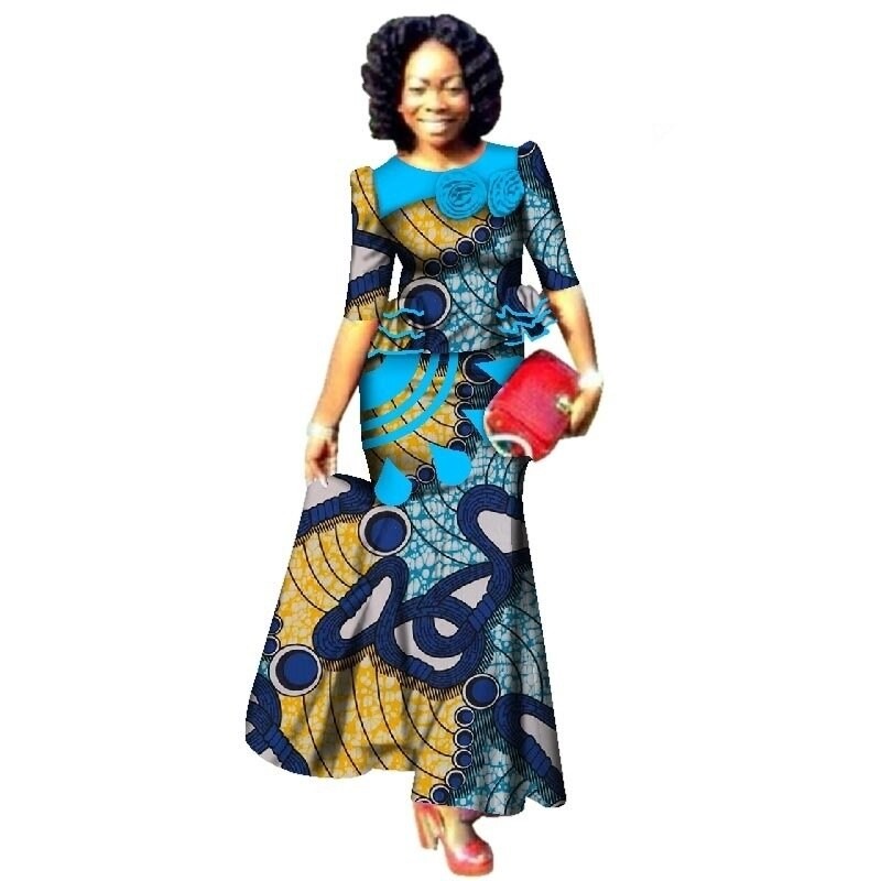 Dashiki African Dresses for Women Maxi Dress African Print Evening Dresses African Dashiki Cotton Dress