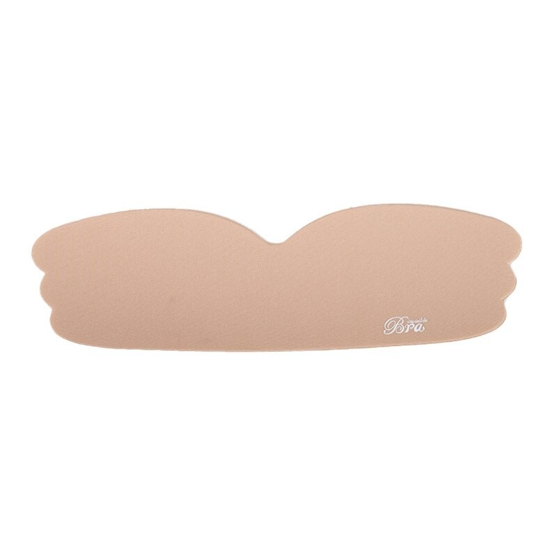 Invisible Push Up Bra Strapless Bras Silicone Self Adhesive Bras Nipple Cover Big Breasts Gathered Bralettes Bridal Wedding