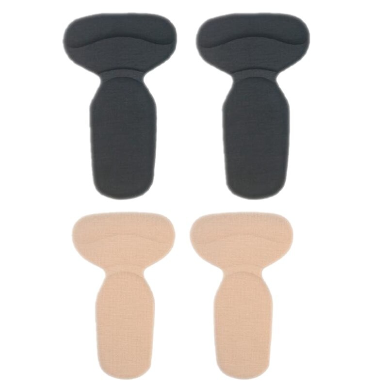 2 Pairs Half Insoles Back Stickers High Heels Liner Insert Heel Pain Relief Protector Cushion Pads Shoe Size Reducer