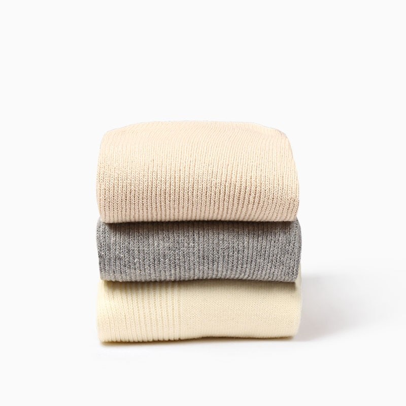 CHAOZHU Women's Socks Japanese Cotton Multi colors Cute long rib soft high quality loose Socks for Girl Christmas Gift