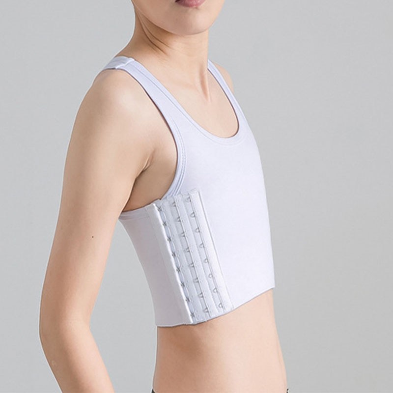 Flat Breast Binder Tomboy Lesbian Underwear Women Seamless Summer Short Vest Tank Top Shaper Bustier Shpaer Vest