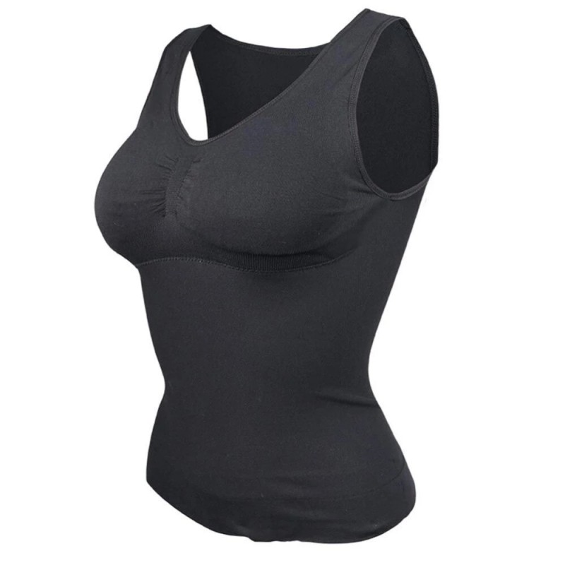 WomenÃ¢â‚¬Ëœs Shapewear Tummy Control High Elastic Strench Padded Tank Top Slimming body shaper Compress Vest Corset
