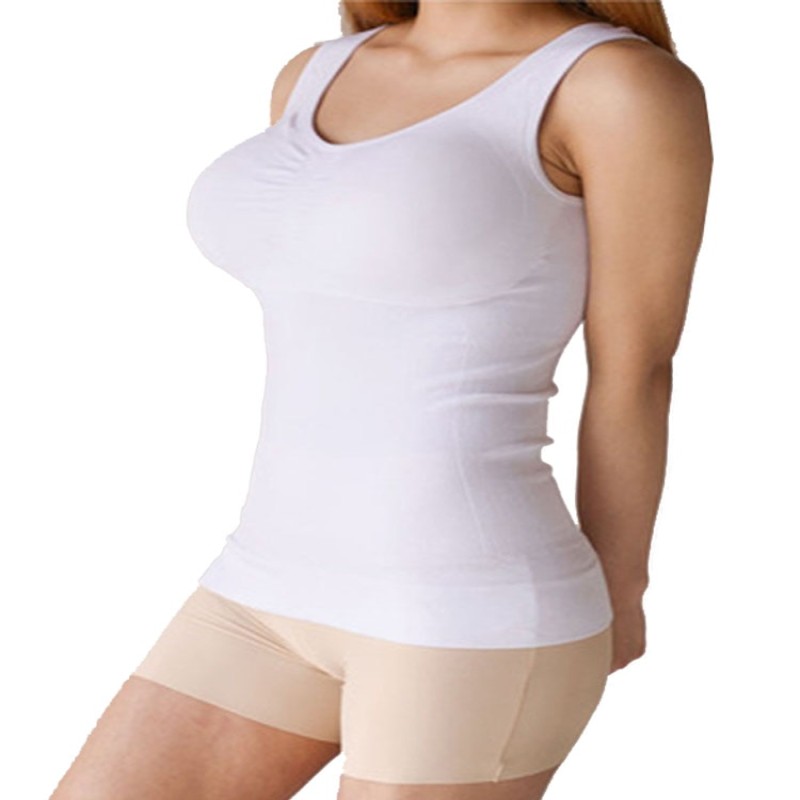 WomenÃ¢â‚¬Ëœs Shapewear Tummy Control High Elastic Strench Padded Tank Top Slimming body shaper Compress Vest Corset