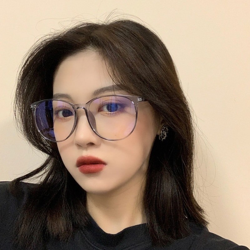 Transparent Computer Glasses Frame Women Men Anti Blue Light Round Eyewear Blocking Glasses Optical Spectacle Eyeglass
