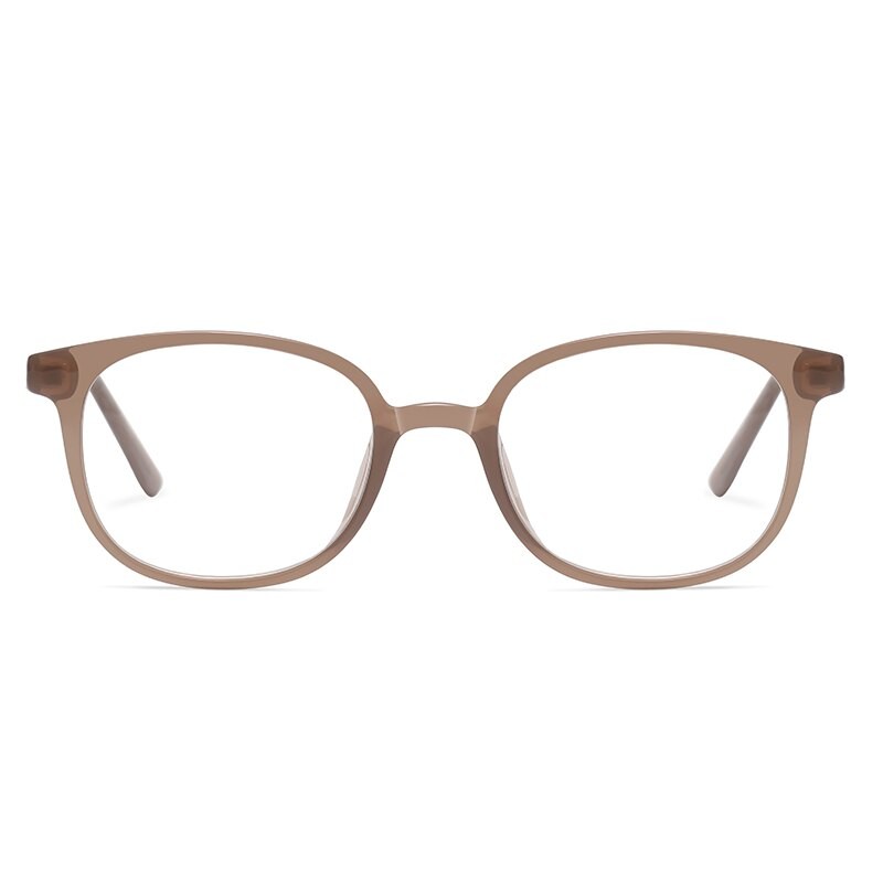 DML Fashion Brand Anti Blue Light Transparent Computer Glasses Women Round Blocking Tr90 Ultralight Material Optical Glasses