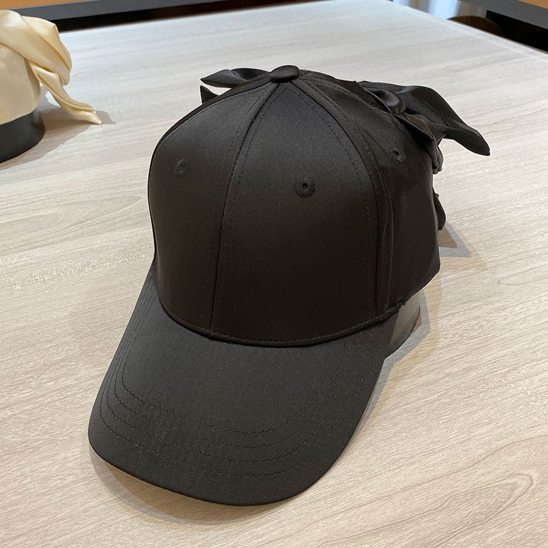 Spring and Summer Ladies Baseball Cap Fashion Big Bow Personality Sun Hat Autumn Travel Wild Casual Outdoor Street Peaked Caps