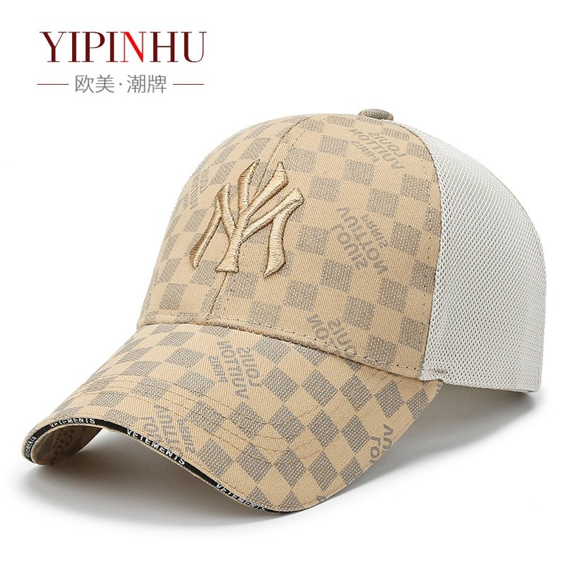 Hat spring and summer new embroidered letter mesh cap men and women outdoor breathable sunscreen sunshade baseball cap sun hat