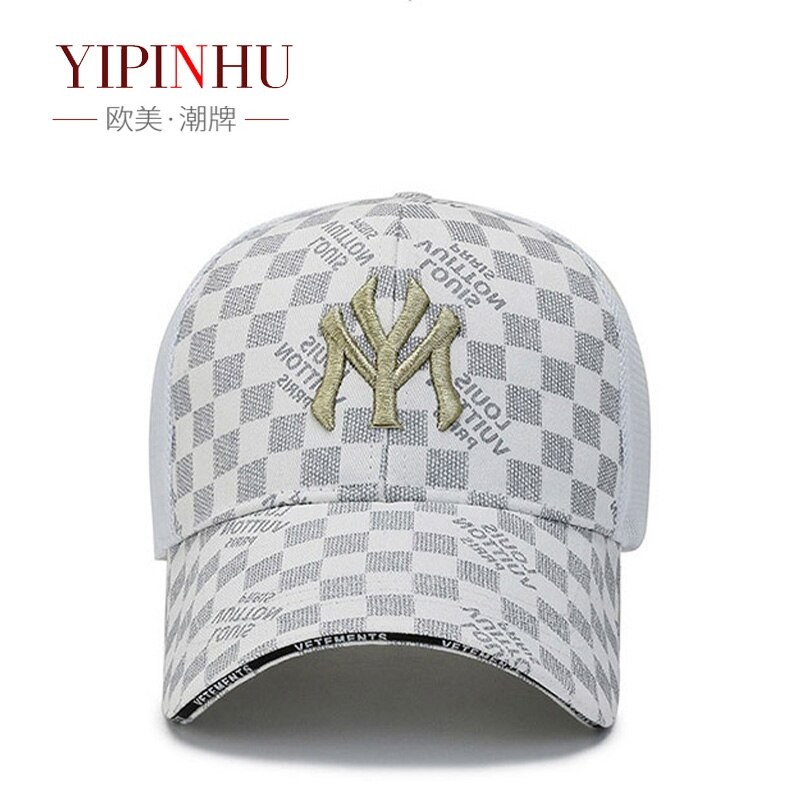 Hat spring and summer new embroidered letter mesh cap men and women outdoor breathable sunscreen sunshade baseball cap sun hat