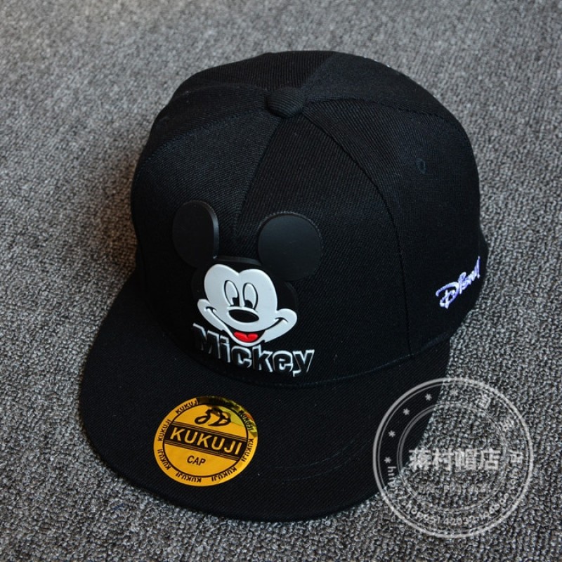 Disney Mickey Ear Baseball Caps Children kids Snapback Hip Hop Hat Boys Girls Summer Breathable Mesh Sun Gorras Adjustable 2-8Y