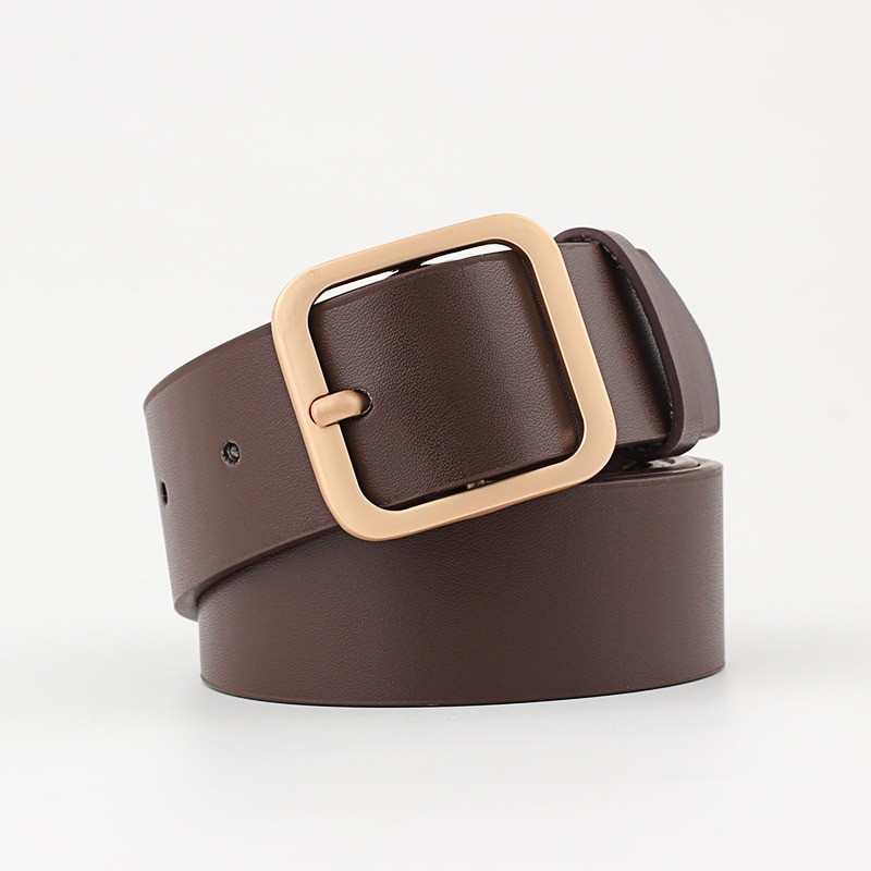New Women's Belt Square Buckle Korean Student Fashion Korean Style Trendy Decorative Belt Belt