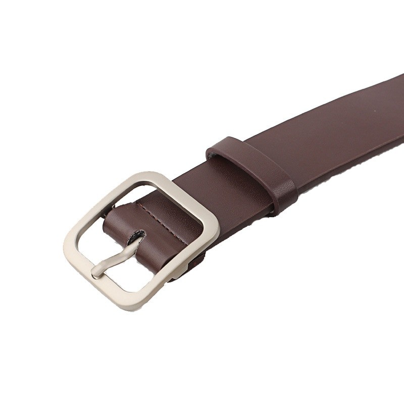 New Women's Belt Square Buckle Korean Student Fashion Korean Style Trendy Decorative Belt Belt