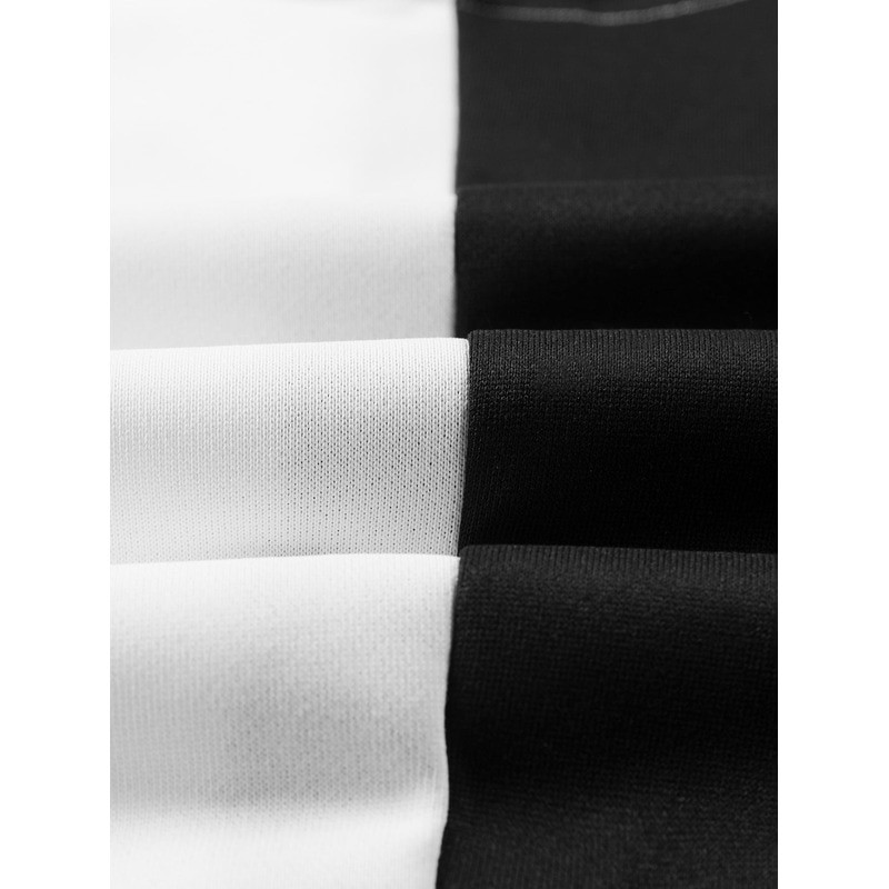 Men Two Tone Drawstring Detail Pocket Sweatshirt Hoodies