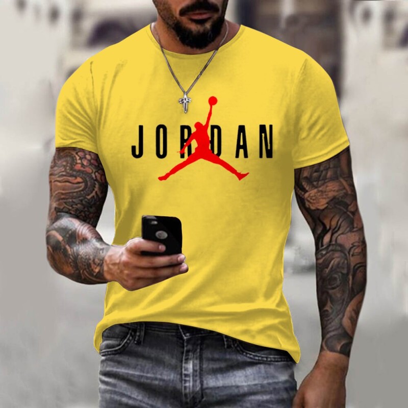 3D Printing T-shirt Men's O-neck Short-sleeved Oversized Casual Fashion Summer New Street Sports Fitness Basketball Top