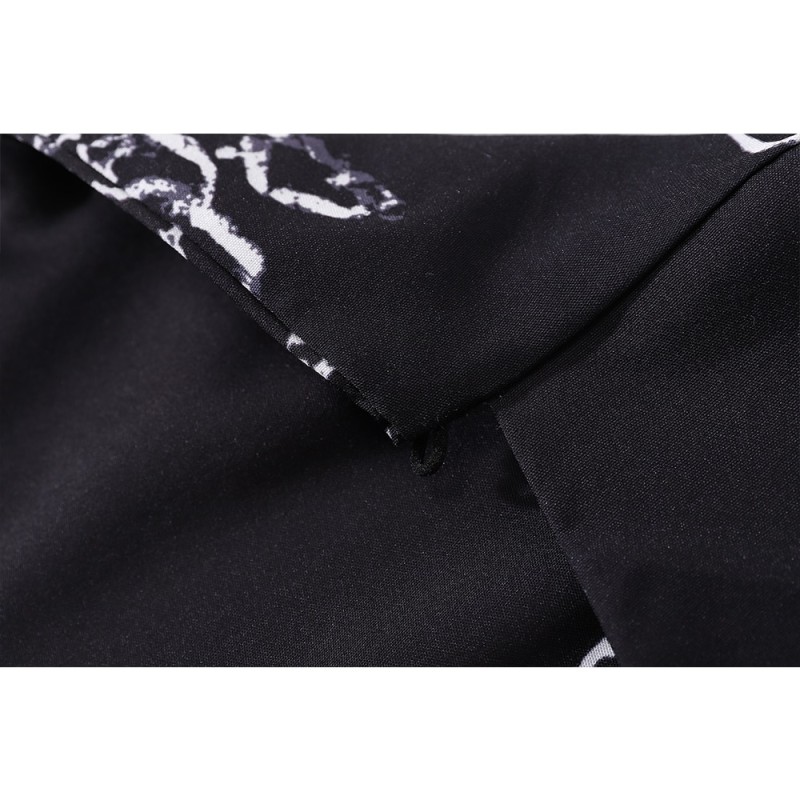 Dark Icon Skeleton Dragon Men's Shirt Summer Thin Material Shirt Men Polo Shirts