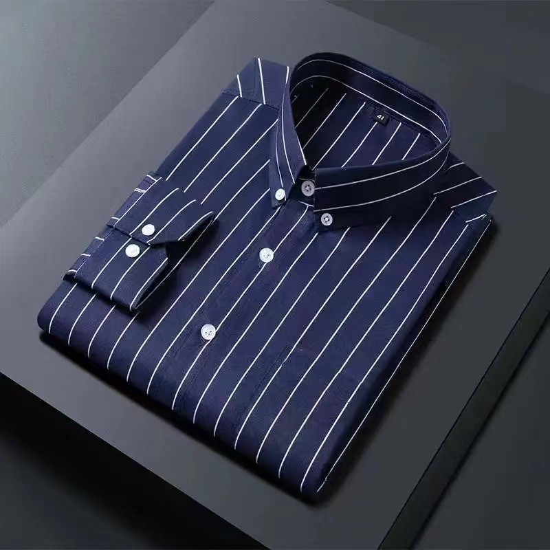 2023 new arrival spring shirts high quality cotton casual mens  striped shirt,autumn smart casual shirt men,plus-size M-5XL