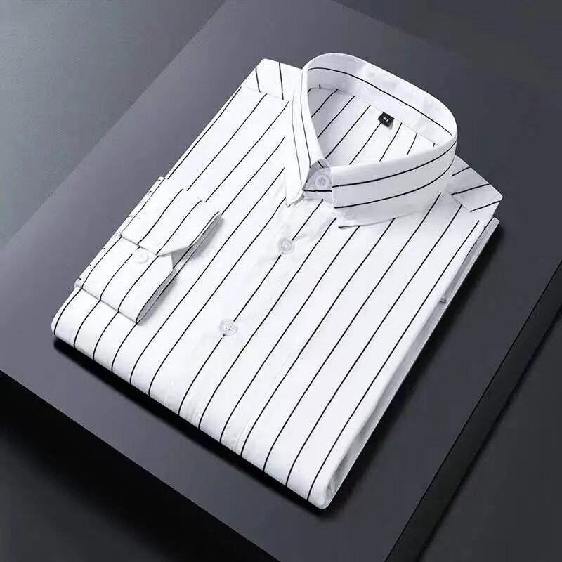 2023 new arrival spring shirts high quality cotton casual mens  striped shirt,autumn smart casual shirt men,plus-size M-5XL
