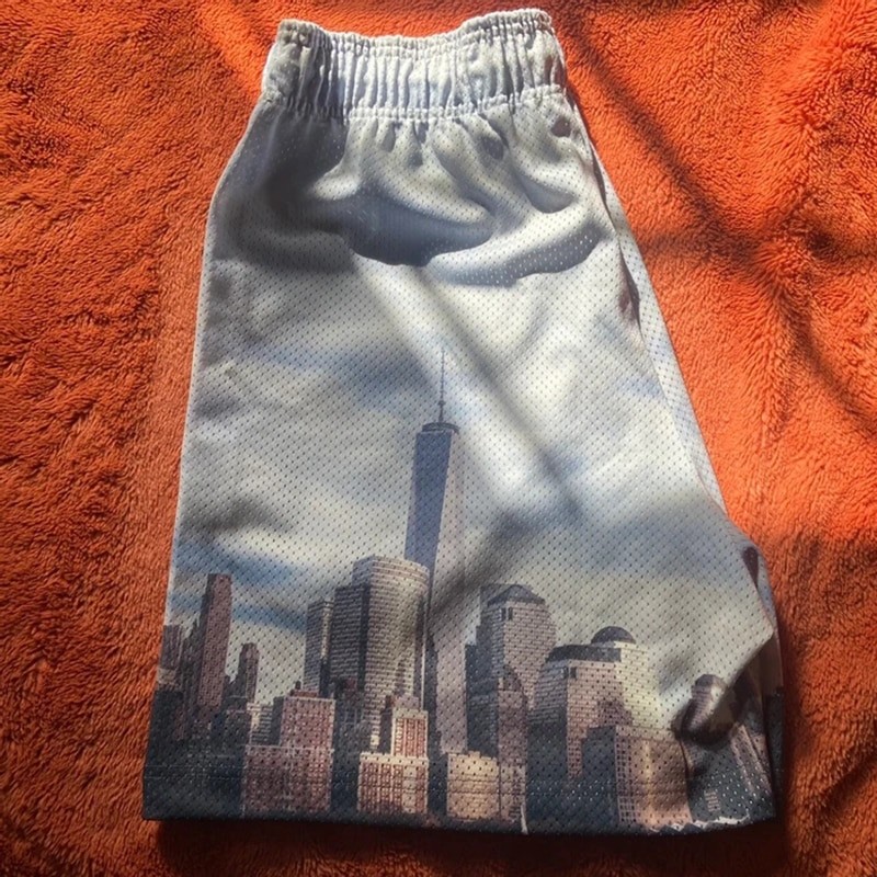 EE Basic Short NEW YORK CITY SKYLINE 2022 men's casual shorts fitness sports pants summer gym workout mesh shorts men shorts