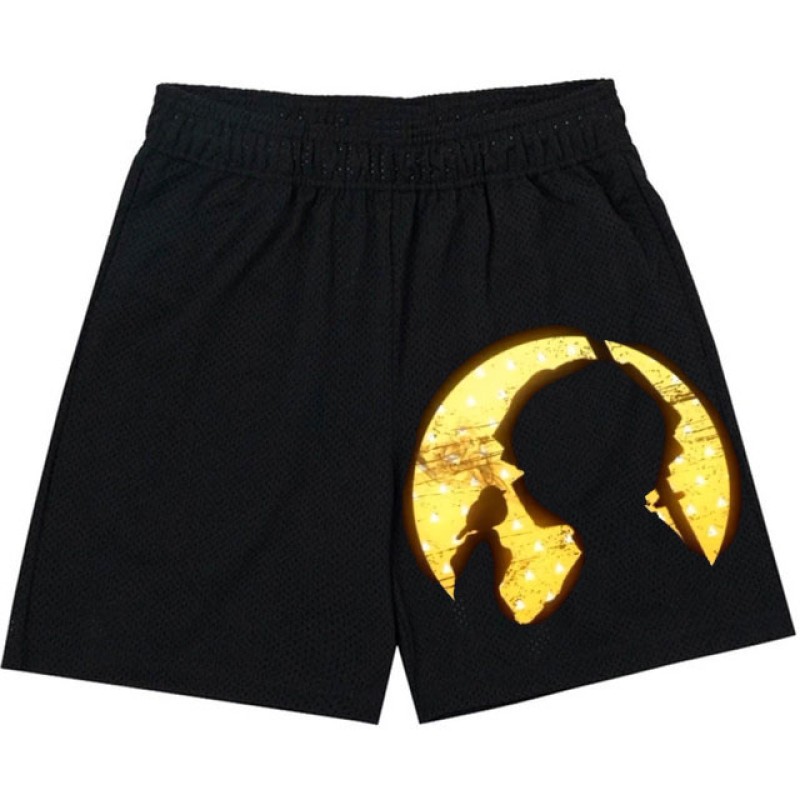 Anime Demon Slayer Shorts Men Sport Mesh Gym Shorts Fitness Bodybuilding Joggers Workout Quick Dry Beach Summer Running Shorts