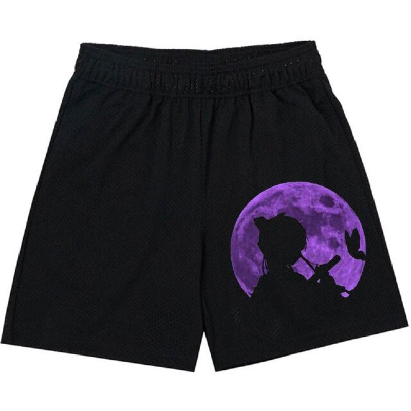 Anime Demon Slayer Shorts Men Sport Mesh Gym Shorts Fitness Bodybuilding Joggers Workout Quick Dry Beach Summer Running Shorts