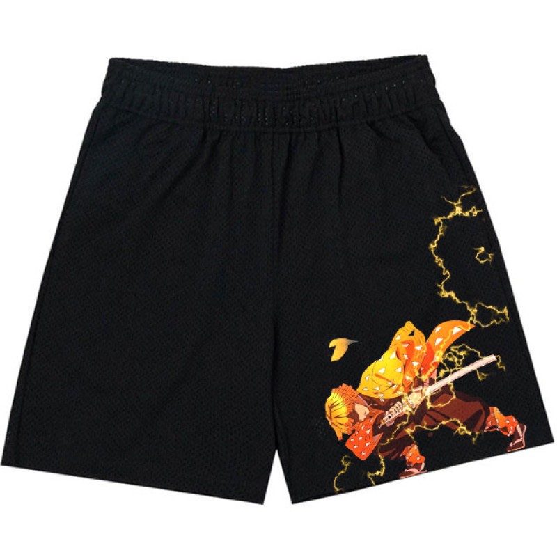 Anime Demon Slayer Shorts Men Sport Mesh Gym Shorts Fitness Bodybuilding Joggers Workout Quick Dry Beach Summer Running Shorts