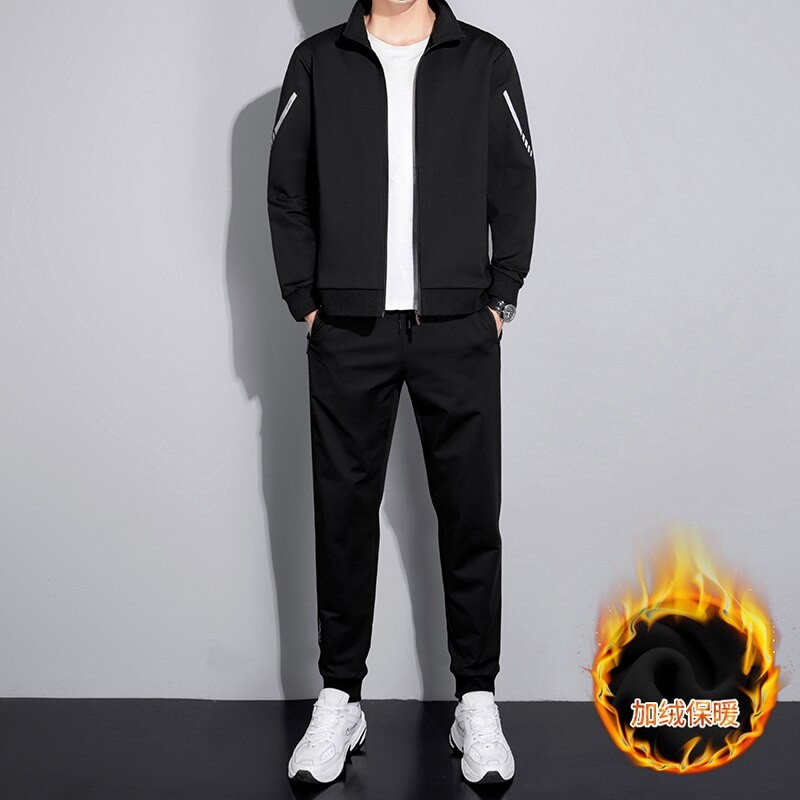 Men Autumn Spring Sportswear Set Brand Tracksuits Two Pieces Sets Hoodies+Pants Suit Men Outdoor Sports Jackets Clothes Homme