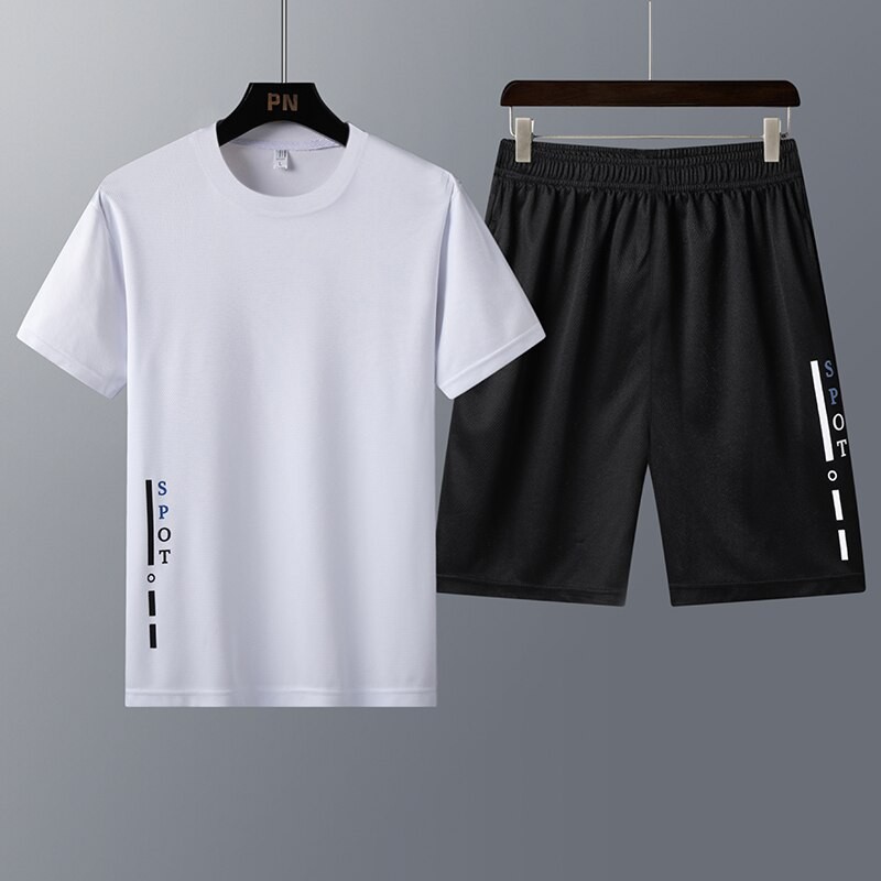 Men's Sportswear Clothing Summer Men's Suit Sports Suit Short-sleeved T-shirt Shorts Tracksuit Men Sweat Pants Ropa De Hombre