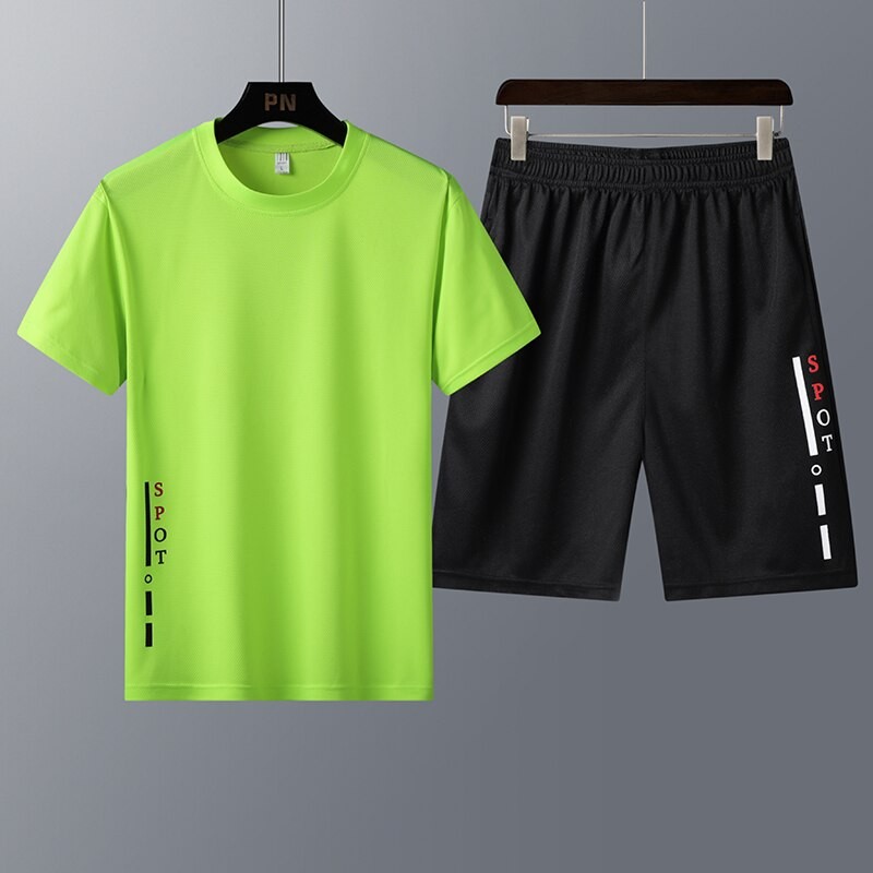 Men's Sportswear Clothing Summer Men's Suit Sports Suit Short-sleeved T-shirt Shorts Tracksuit Men Sweat Pants Ropa De Hombre