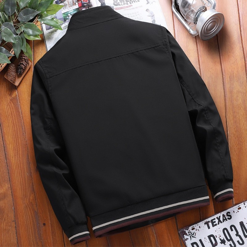 Autumn Mens Jackets Casual Men Windbreaker Coat Men's Fashion Stand Collar Baseball Jacket traf zara homme jaqueta masculina