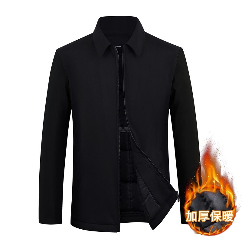 Men's Business Jacket Casual Turn down Collar Zipper Coats 2022 Simple Fashion Men clothes Office Outerwear Male Jackets Tops