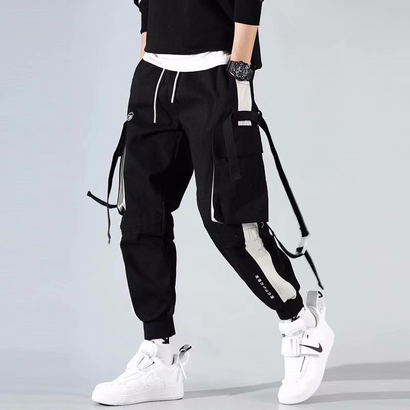 Hip Hop Cargo Pants Men Streetwear Cotton Joggers Fashion Sweatpants Male Casual Harem Trousers Summer Harajuku Pants Men Women