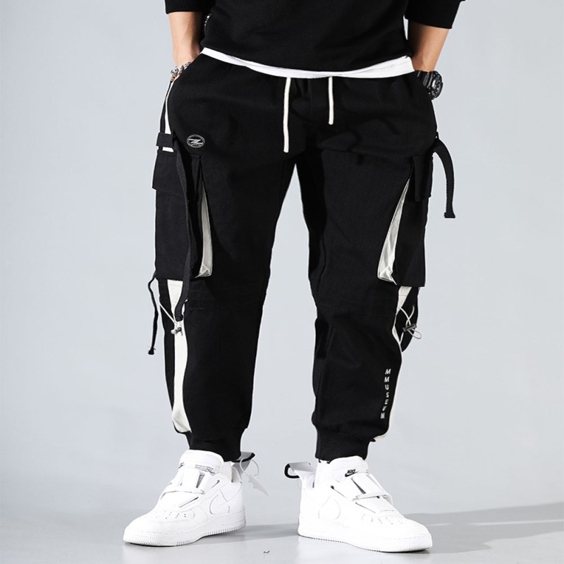 Hip Hop Cargo Pants Men Streetwear Cotton Joggers Fashion Sweatpants Male Casual Harem Trousers Summer Harajuku Pants Men Women