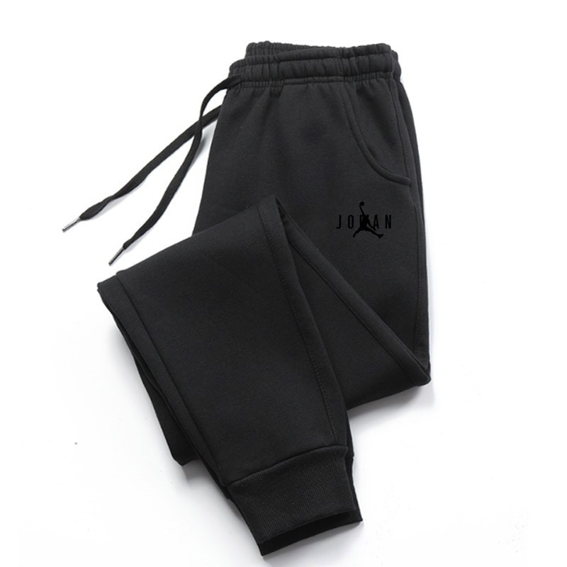 Men's Casual Pants With Pockets Autumn Winter Fleece Trousers Drawstring Everyday Polyester Cotton Pants Gym Jogger Sweatpants