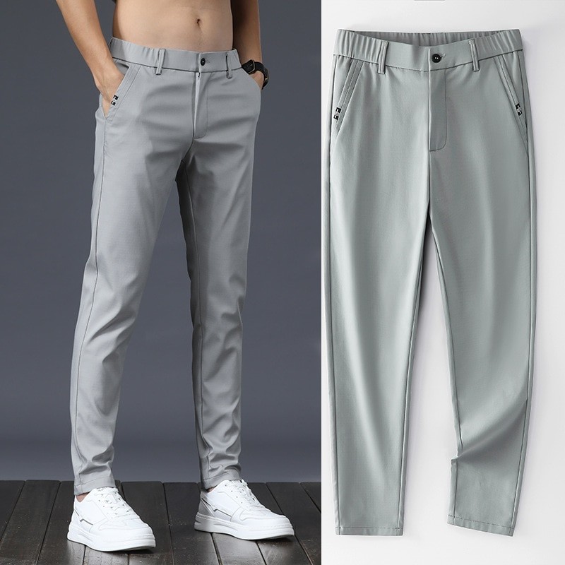 Men Open Crotch Pants Sport Hidden Zippers Korean Elastic Gay Hot Crotchless Trousers with Pockets Streetwear Fashion Summer
