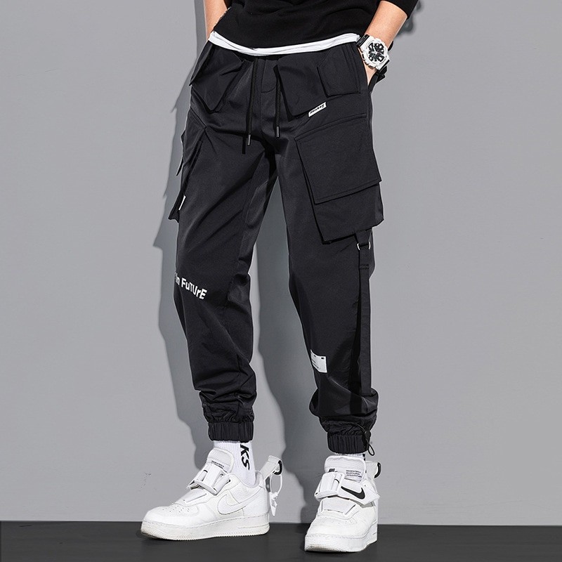 Harajuku Streetwear Pants Reflective Mens Sweatpants Men's Trousers Hip Hop Clothing Man Male Sports Clothes Joggers Jogging Gym