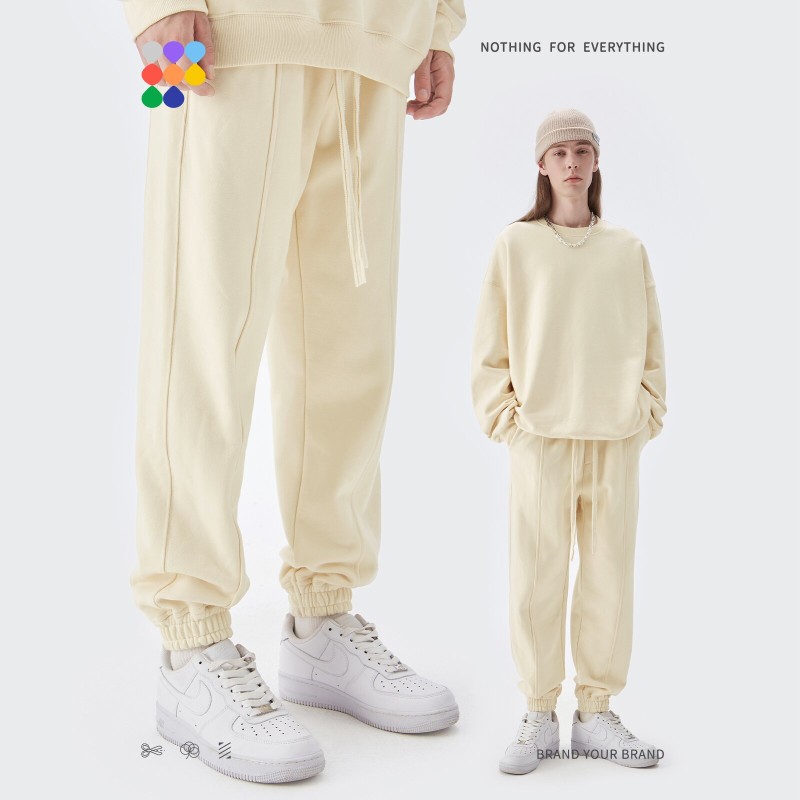 INFLATION 460gsm Heavyweight Sweatpant 2023 Spring Solid Color 100% Cotton Jogger Pants Unisex Track Pant