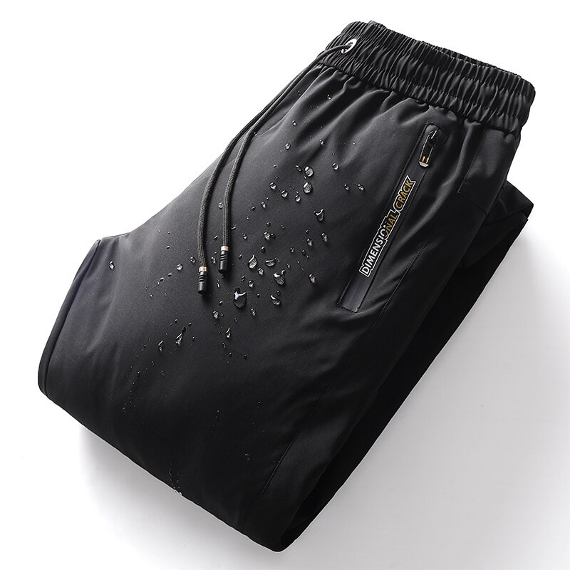Mens Windproof Waterproof Thick Warm Down Pants Male Windproof Trousers Men Winter Warm Sport Pant Mens Joggers Casual Down Pant