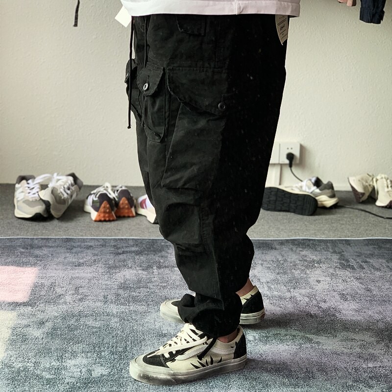 PFHQ 2023 Autumn Winter Fashion Loose Cargo Pants Design Military Industry Many Pockets Casual Overalls Trendy Jogger Trousers