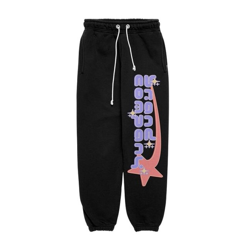 American Star Pattern Wide-leg Pants for Men Women Ins Retro Loose Wide-leg Straight-leg Pants Casual Gothic New Sports Pants