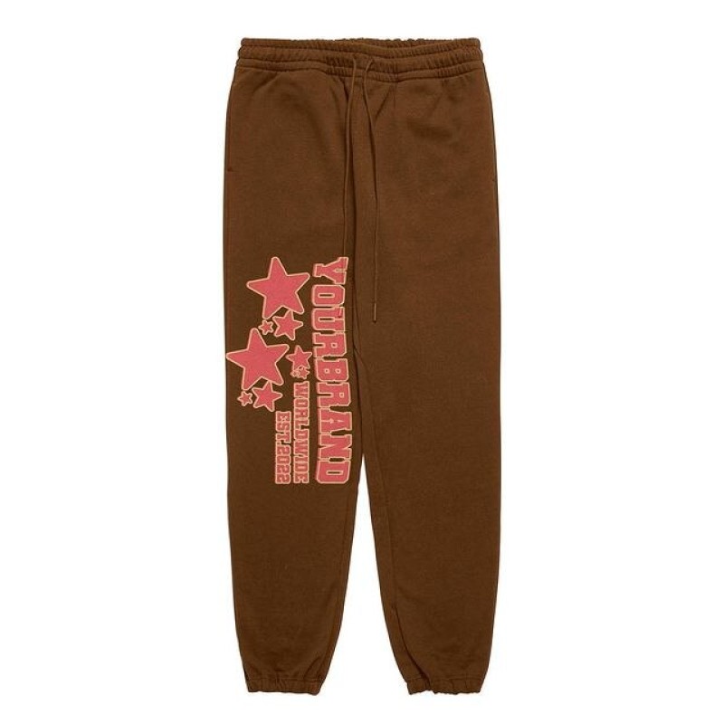 American Star Pattern Wide-leg Pants for Men Women Ins Retro Loose Wide-leg Straight-leg Pants Casual Gothic New Sports Pants