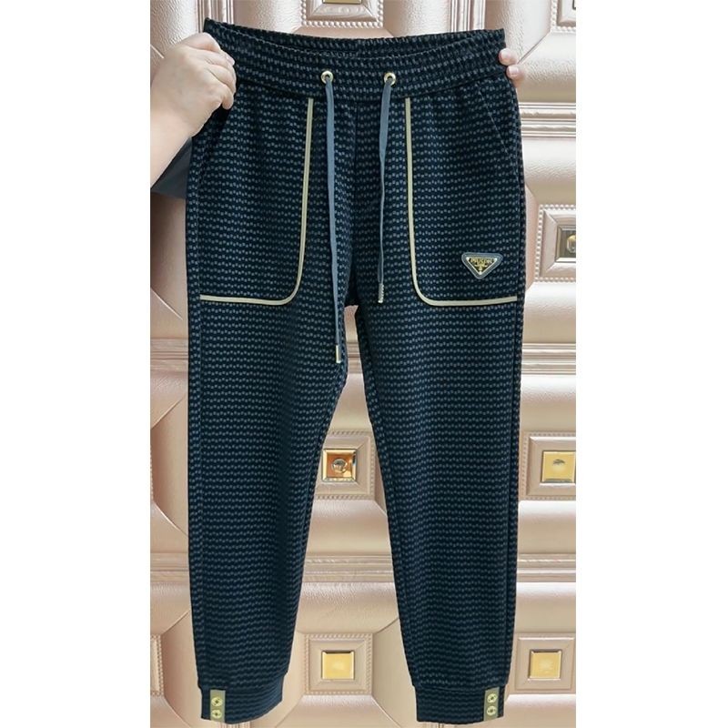 2023 Black Men's Casual Pants Simple Pencil Pants Net Red Same Style Trendy All-match Loose Elastic Harem Pants