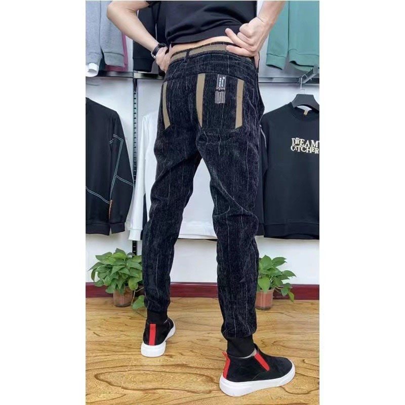 2023 Men's Casual Pants Fashion Lines Blackfoot Pants Spring And Autumn New Harun Pants