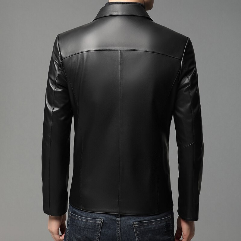 2023 Brand Autumn Winter New Arrival Man Jacket Casual Sheepskin Coat Men Clothing Soft Warm Genuine Leather Outerwear 17702QH