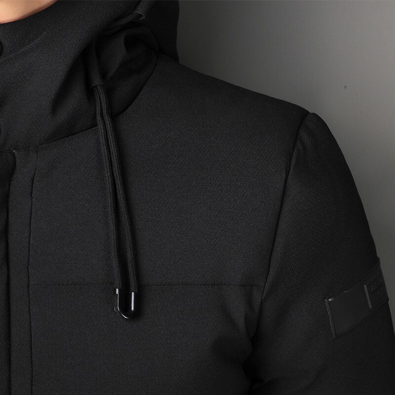 Men Winter Jacket Warm Hooded Mens Puffer Jackets Coats Outwear Windbreaker 2023 Male Mid Long Parka Overcoats Plus Size M-8XL