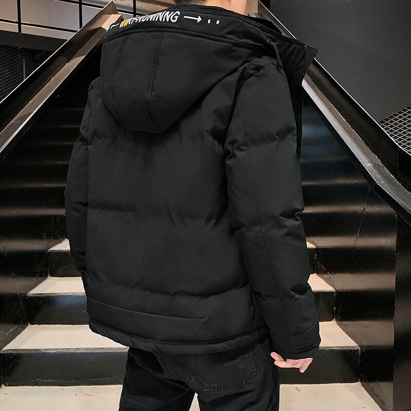 Men Winter Warm Jacket Coat Casual Hoodie Puffer Thick Parka Men's Cotton Padded Jackets With Hood Fashion Outwear Male Clothes