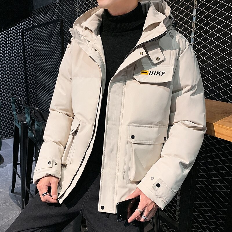Men Winter Warm Jacket Coat Casual Hoodie Puffer Thick Parka Men's Cotton Padded Jackets With Hood Fashion Outwear Male Clothes