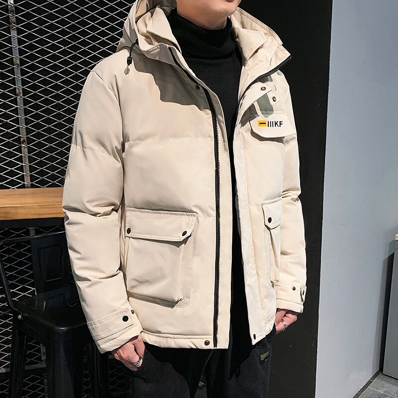 Men Winter Warm Jacket Coat Casual Hoodie Puffer Thick Parka Men's Cotton Padded Jackets With Hood Fashion Outwear Male Clothes