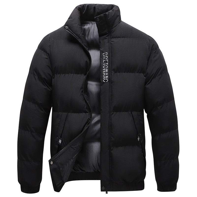 Winter Men Thick Warm Parka Jackets Casual Mens Fashion Outwear Stand Collar Coats Male Windbreak Cotton Padded Down Jacket New
