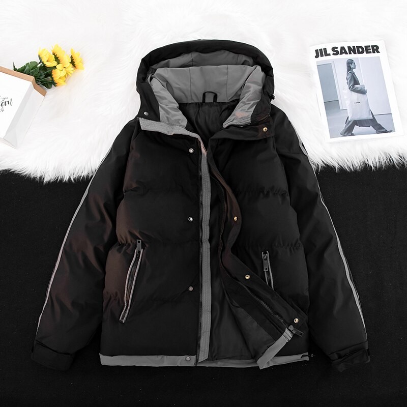 Men Winter Hoodie Jacket Men's Designer Coat 2023 New Casual Hooded Thickened Warm Down Cotton Luxury Jackets Plus Size M-8XL