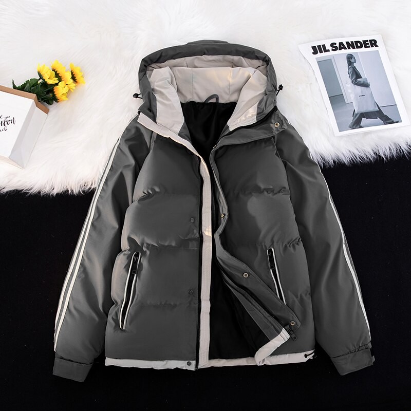 Men Winter Hoodie Jacket Men's Designer Coat 2023 New Casual Hooded Thickened Warm Down Cotton Luxury Jackets Plus Size M-8XL