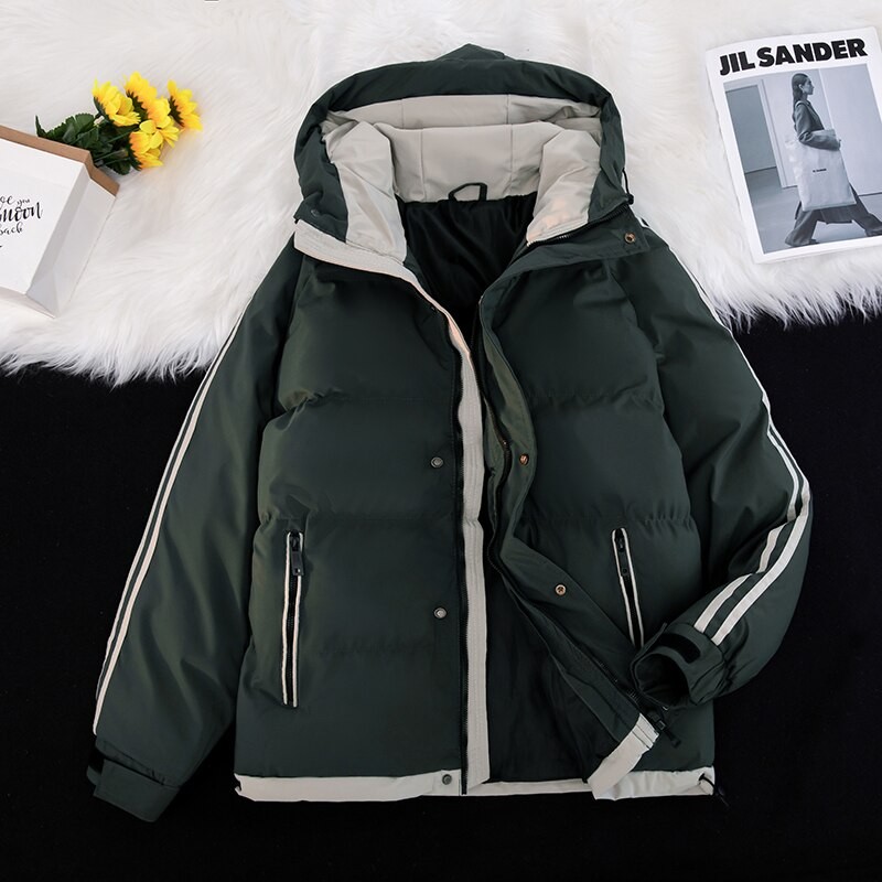Men Winter Hoodie Jacket Men's Designer Coat 2023 New Casual Hooded Thickened Warm Down Cotton Luxury Jackets Plus Size M-8XL